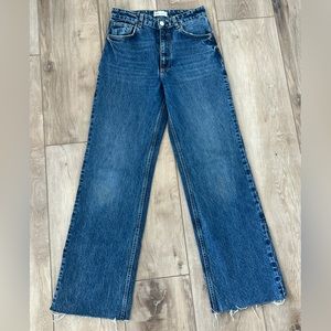 Wide Leg High Waisted Denim